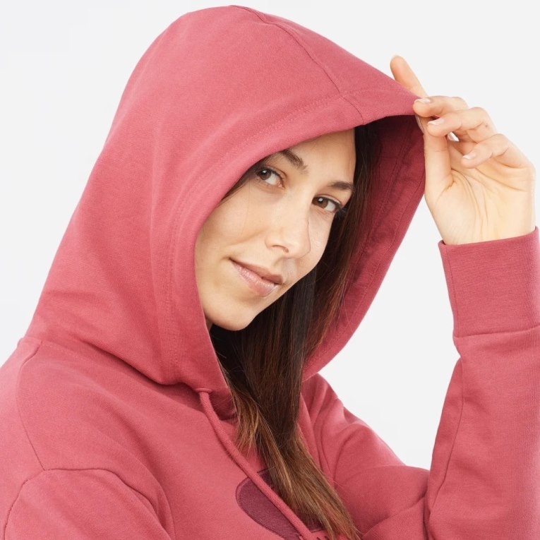 Sudaderas Salomon Outlife Logo Summer Mujer Rojos | MX PHIZ768